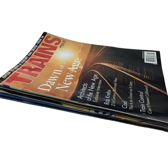 Trains Magazine Lot Of 5 Rail Travel and Industry Insights 2001 u - Picture 2 of 13